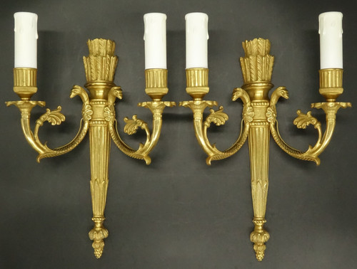 Paire appliques aux carquois - d'appliques,