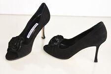 $785 NEW MANOLO BLAHNIK  BLACK