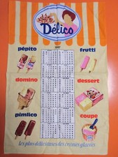 Torchon calendrier glaces