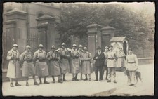 Cpa Carte Photo Militaires du