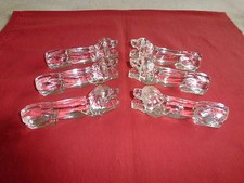 6 SUPERBES PORTE-COUTEAUX CRISTAL CHIENS