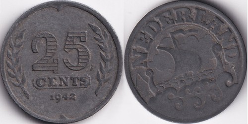 Cents 1942 pays bas - 25,