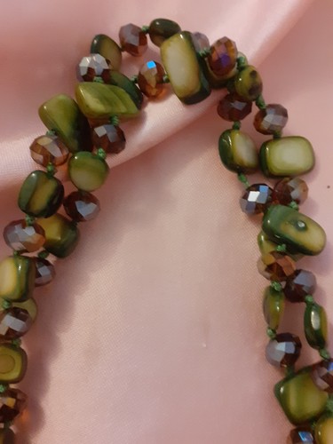 Sautoir vintage jade - en,