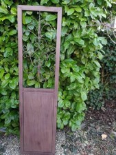 Porte déco, métal, marron foncé élément déco brise vue panneau de jardin déco...