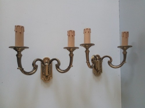 Paire appliques bronze art - paire,