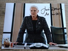 Photo signée Dame Judi Dench - Autographe avec COA - James Bond 007 Skyfall