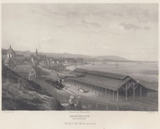 Rorschach Bodensee Original Table en Acier Huber 1865