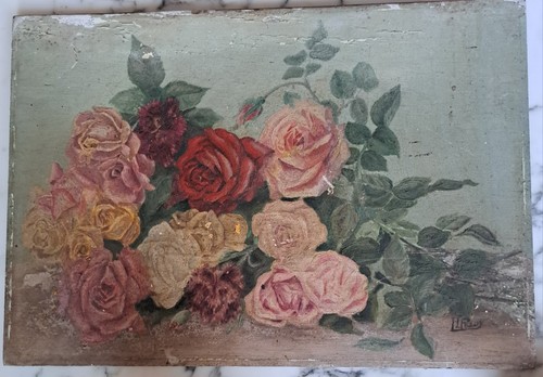 Ancienne huile sur - , panneau