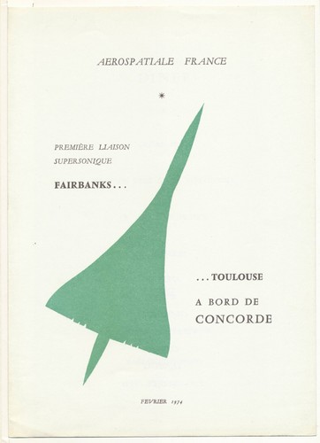 Rare menu concorde wtsa en - rare, f-wtsa