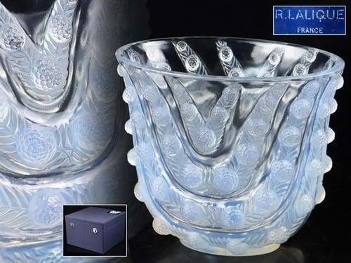 Vase verre opalescent r - vase, en