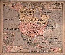 Carte Murale scolaire  Vidal