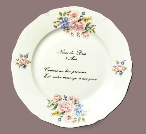 Assiettes déco porcelaine - , de