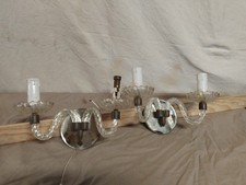 ANCIENNE PAIRE  APPLIQUE VERRE