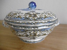 SOUPIERE FAIENCE GIEN DECOR