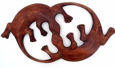 Sculpture double gecko lézard