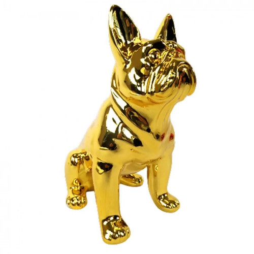 Statue chien bouledogue