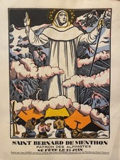 Saint Bernard de Menthon, patron des alpinistes , Jean Chièze, 1940.