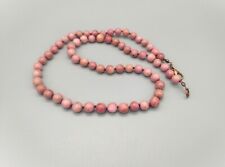 Collier rhodonite rose 48 cm
