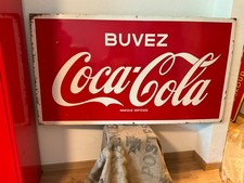 plaque émaillée ancienne COCA-COLA 1969