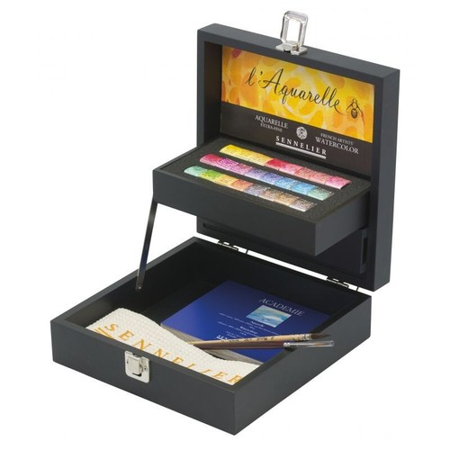 Coffret bois sennelier 2 - coffret,