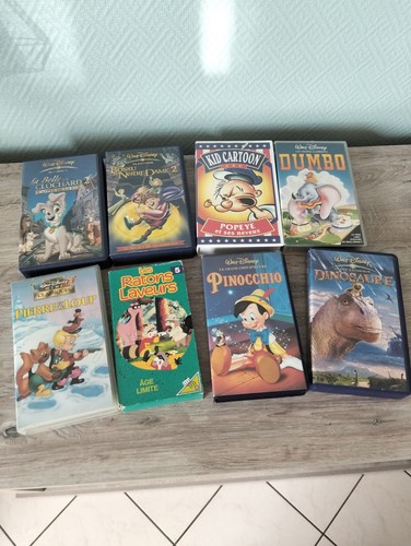 Lot video vhs walt - de, k7