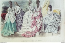 Gravure Mode Le Moniteur 1872
