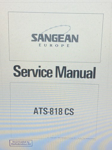 Sangean ats 818 radio - sangean, ats-818