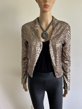 Veste courte dorée en sequins Etam taille française 36 jamais portée 