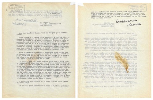 Rare belle lettre tapuscrite - belle,