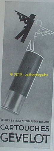 Publicite gevelot munition - gevelot,