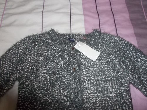 Gilet long maille duveteuse - gilet,