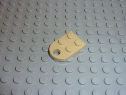 Lego viking tan plate - tan, 2