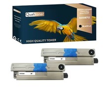 Toners OKI 46508712 Compatible Noir x2 QUALITONER