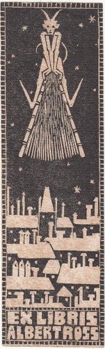 Exlibris livre art bois - exlibris,