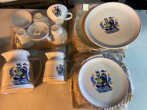 Anciennes assiettes service - assiettes,