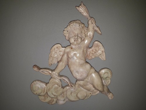 Ange plâtre décor à - ange, en