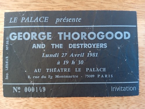Billet ticket concert - billet, george