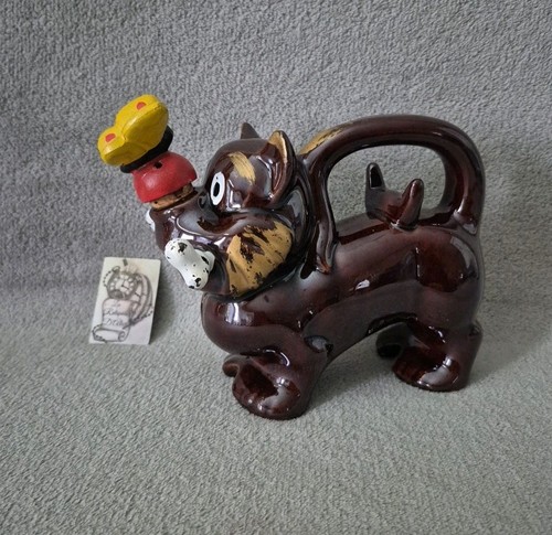 Pichet carafe chien en terre - pichet,