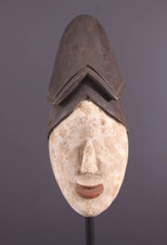 Masque aveugle Art Africain Ancien Tribal bois Original