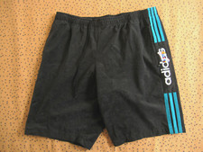 Short Adidas Velour vintage Anthracite et vert 80'S Homme Retro - S