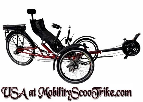 Electric road recumbent trike - recumbent,