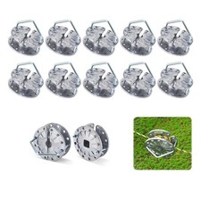 Lot de 12 tendeurs de fil pour clôture électrique, installation facile, pour