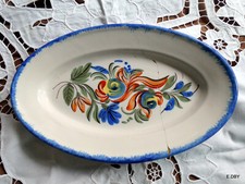 PLAT LONG FAIENCE XIX  AU