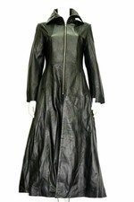 Manteau long femme noir en