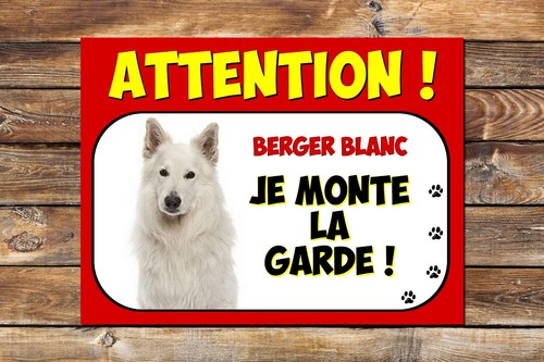 Plaque attention chien - au,