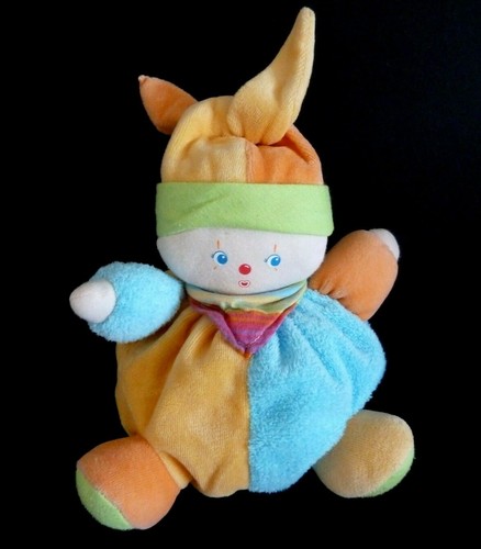 Doudou boule corolle - doudou, clown