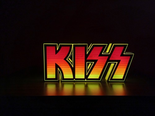 Enseigne lumineuse kiss led - lumineuse,