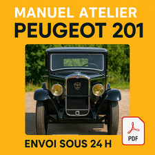 Manuel atelier peugeot - atelier, 201