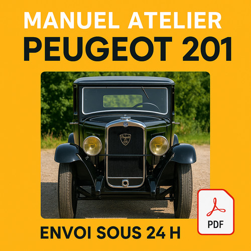 Manuel atelier peugeot 201 - manuel,