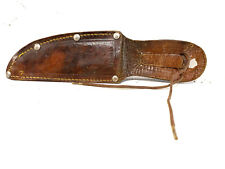 Ancien étui fourreau de Couteau en Cuir LOURDES